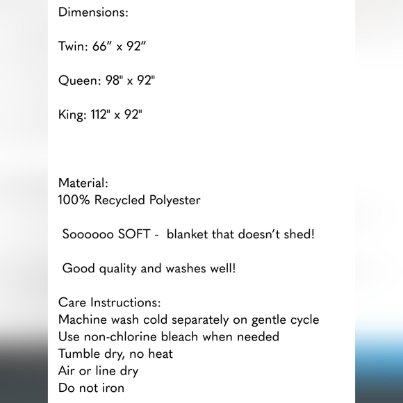 Berkshire Life LuxeLoft Blanket,  NWT, king - Picture 8 of 8